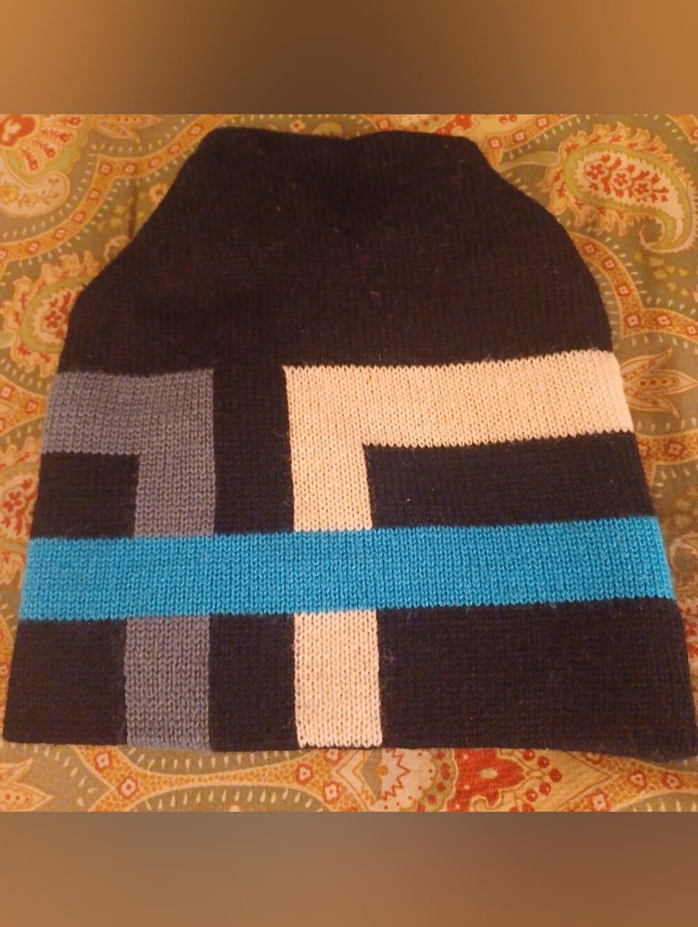 Tyrolia By Head black blue grey beanie hat